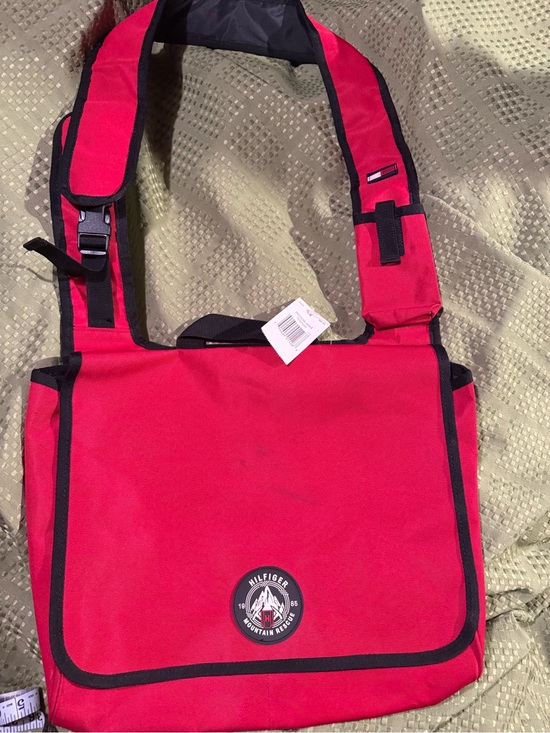 Tommy Hilfiger Other - Tommy Hilfiger Red Messenger Bag with Black Trim